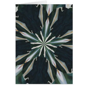 Cartão Caleidoscópio da estrela do lírio de Calla