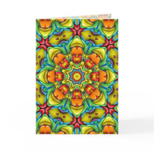 Caleidoscópio tropical do Fractal do vintage do