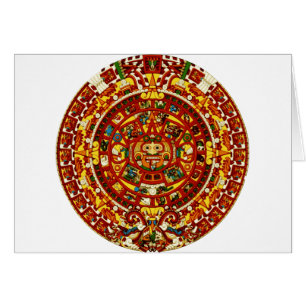 Cartão calendário maia