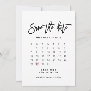 Cartão Calendário Salvar a Data com Foto
