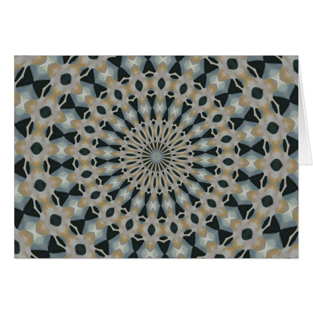 Cartão Calêndula e Calêndula Kaleidoscópio (Frente Horizontal)