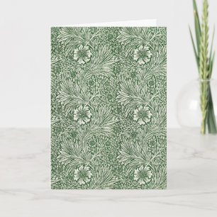 Cartão Calêndula por William Morris, Flores de Jardim Ant