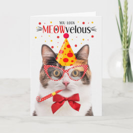 Cartão Calico Cat MEOWvelous Birthday