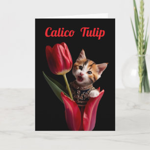 Cartão Calico Tulip
