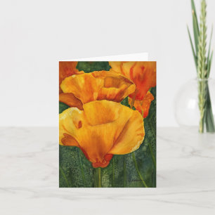Cartão California Poppies notecard