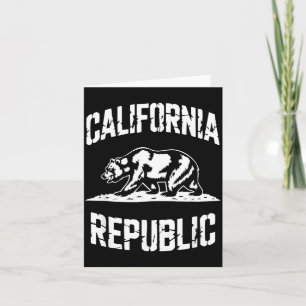Cartão Califórnia República Urso Estado Retro Vintage
