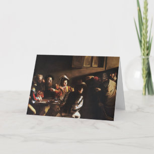 Cartão Calling Of Saint Matthew By Caravaggio