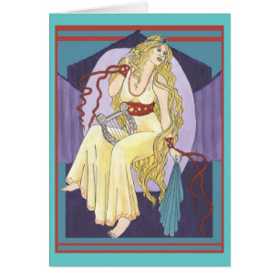 Cartão Calliope dourado