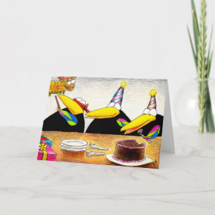 Cartão Calorie Tips for Birthday Crows card