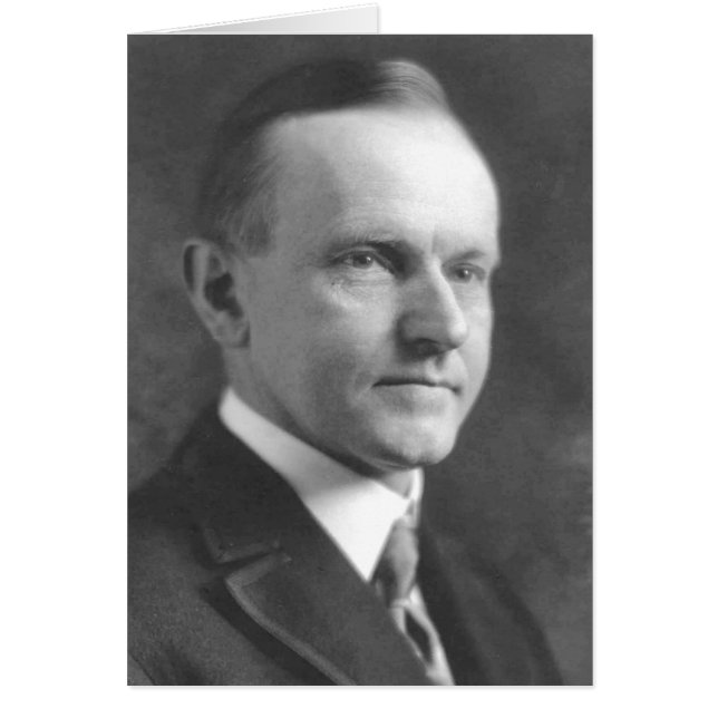Cartão Calvin Coolidge (Frente)