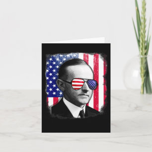 Cartão Calvin Coolidge USA Bandeira 4 De Julho