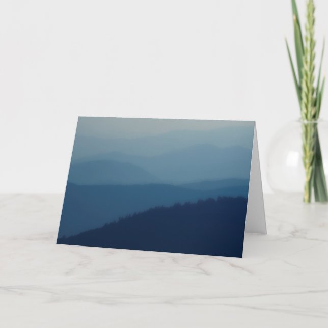 Cartão Camadas Azuis (Frente)