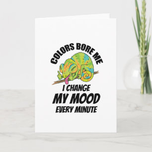 Cartão Camaleão - As Cores São Enfadonhas