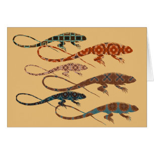 Cartão Camaleões Florillas