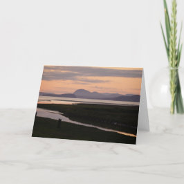 Cartão Camano Island, WA, no Sunset Greeting Card