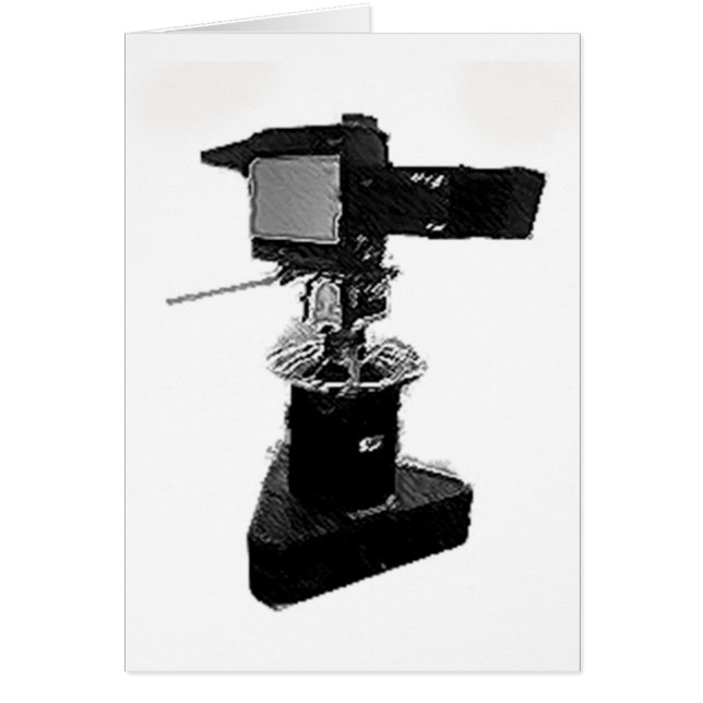 Cartão Câmara de televisão from 1970 da transmissão ou (Frente)