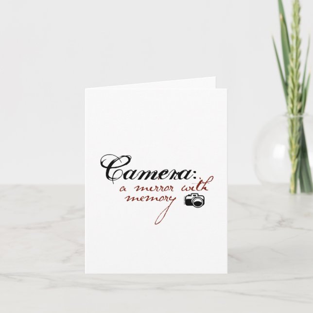 Cartão Câmara: Espelho com Memória (Frente)