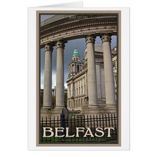Cartão Câmara Municipal de Belfast (Frente)
