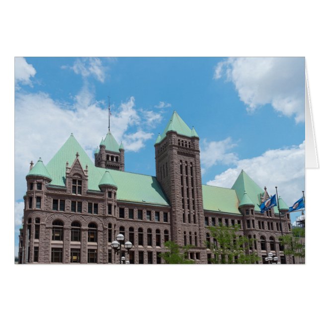 Cartão Câmara Municipal de Minneapolis (Frente horizontal)