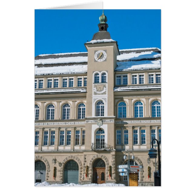 Cartão Câmara Municipal em St Moritz, Suíça (Frente)