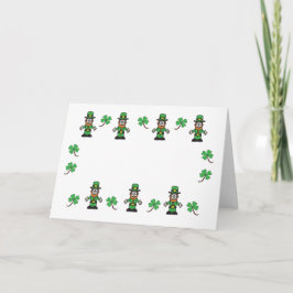 Cartão Camarões-vazio e Leprechauns