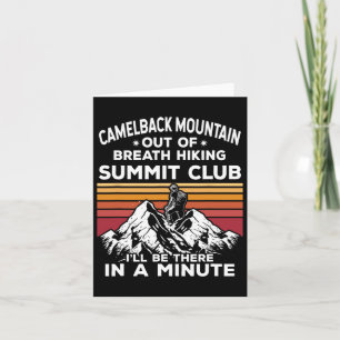 Cartão Camelback Mountain Out Of Breath Hiking Summit