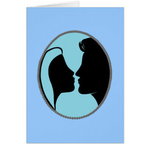 Cartão Cameo Kiss Silhouette