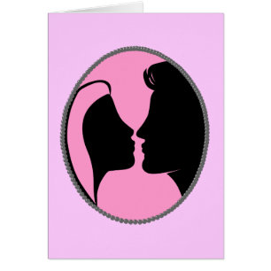 Cartão Cameo Kiss Silhouette