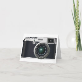 Cartão Câmera preta antiga