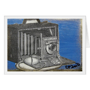 Cartão Câmera Vintage ATC