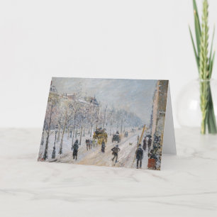 Cartão Camille Pissarro - Boulevares Exteriores, Efeito d