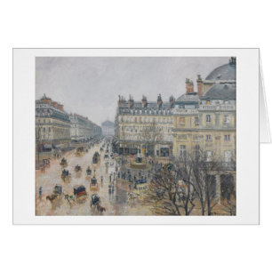Cartão Camille Pissarro   Place du Theater Francais, Pari