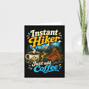 Cartão Caminante instantâneo basta adicionar café diverti
