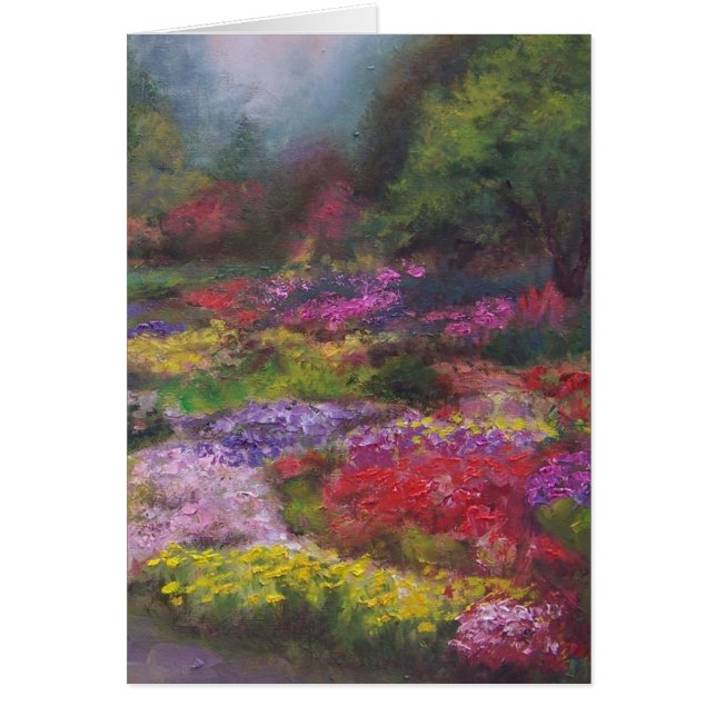 Cartão Caminhada da flor (Frente)