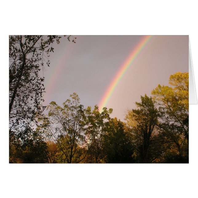 Cartão Caminhada do arco-íris mim (Frente horizontal)
