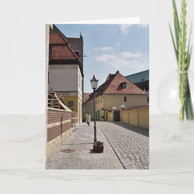 Cartão Caminhada velha da cidade (Frente)