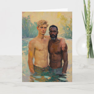 Cartão Caminhando Juntos em Aquarela Morna