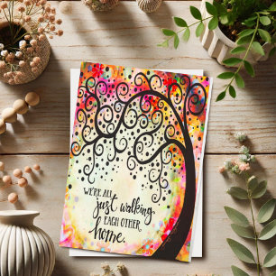 Cartão Caminhando Juntos para Casa