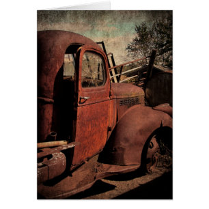 Cartão Caminhão abandonado