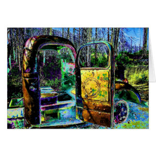 Cartão Caminhão abandonado