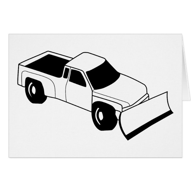 Cartão caminhão de neve (Frente Horizontal)