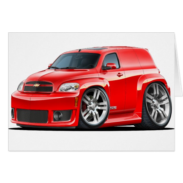 Cartão Caminhão de painel vermelho de Chevy HHR SS (Frente Horizontal)