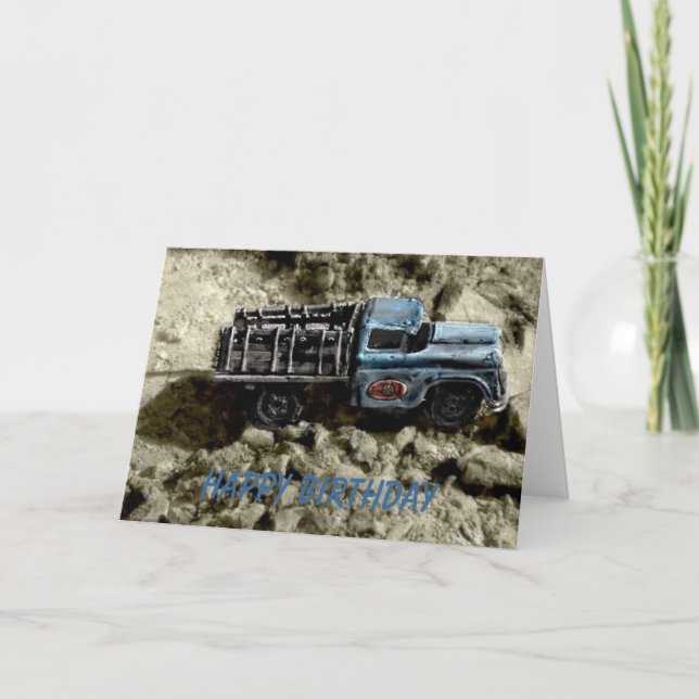 Cartão Caminhão do feliz aniversario (Frente)