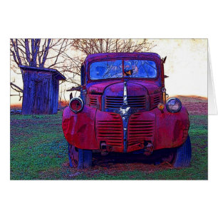 Cartão Caminhão e dependência velhos