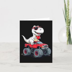 Cartão Caminhão Monstro do Dinossauro dia de os namorados