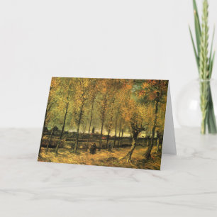 Cartão Caminho com Choupos de Vincent van Gogh