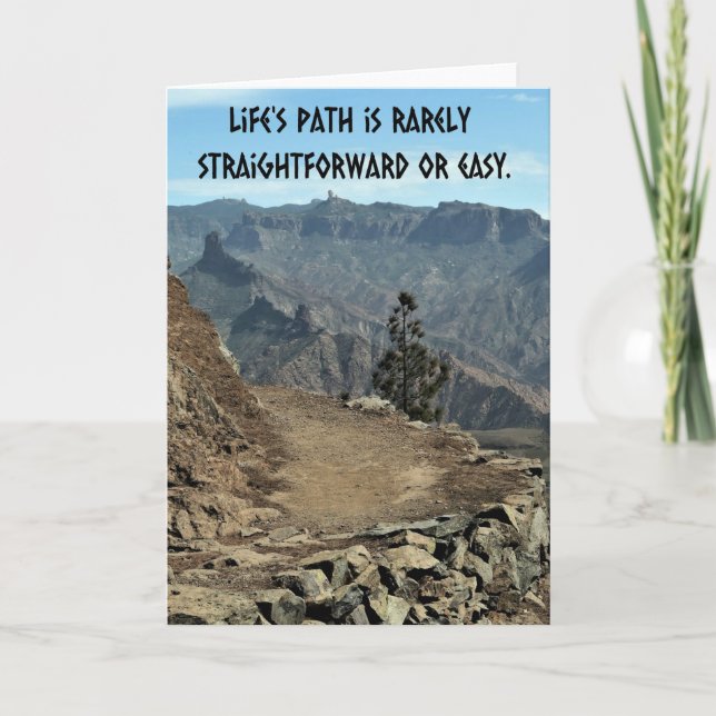 Cartão Caminho da vida. (Frente)