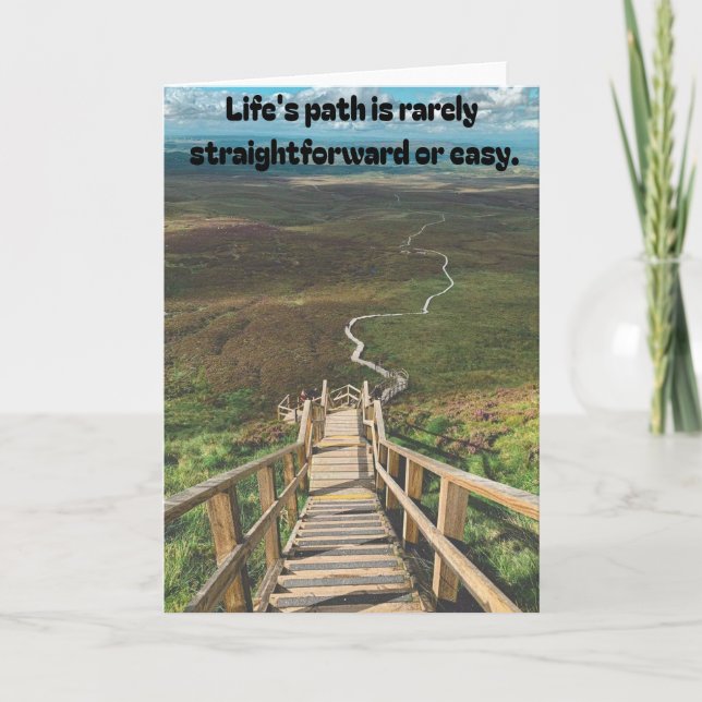 Cartão Caminho da vida. (Frente)