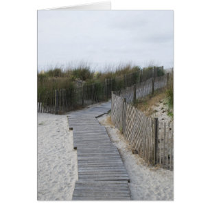 Cartão Caminho de barco até Beach Atlantic City, Nova Jer