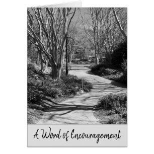 Cartão Caminho de Encorajamento Verso da bíblia